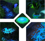 Garden Pebbles Glow-in-the-Dark Sunlight-Charged Resin