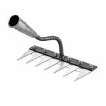 Garden Rake Head Iron Multi-Tine Weeding & Soil Aeration