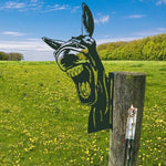 Garden Sculpture Metal Rust-Proof Peeking Animal Design