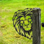 Garden Sculpture Metal Rust-Proof Peeking Animal Design