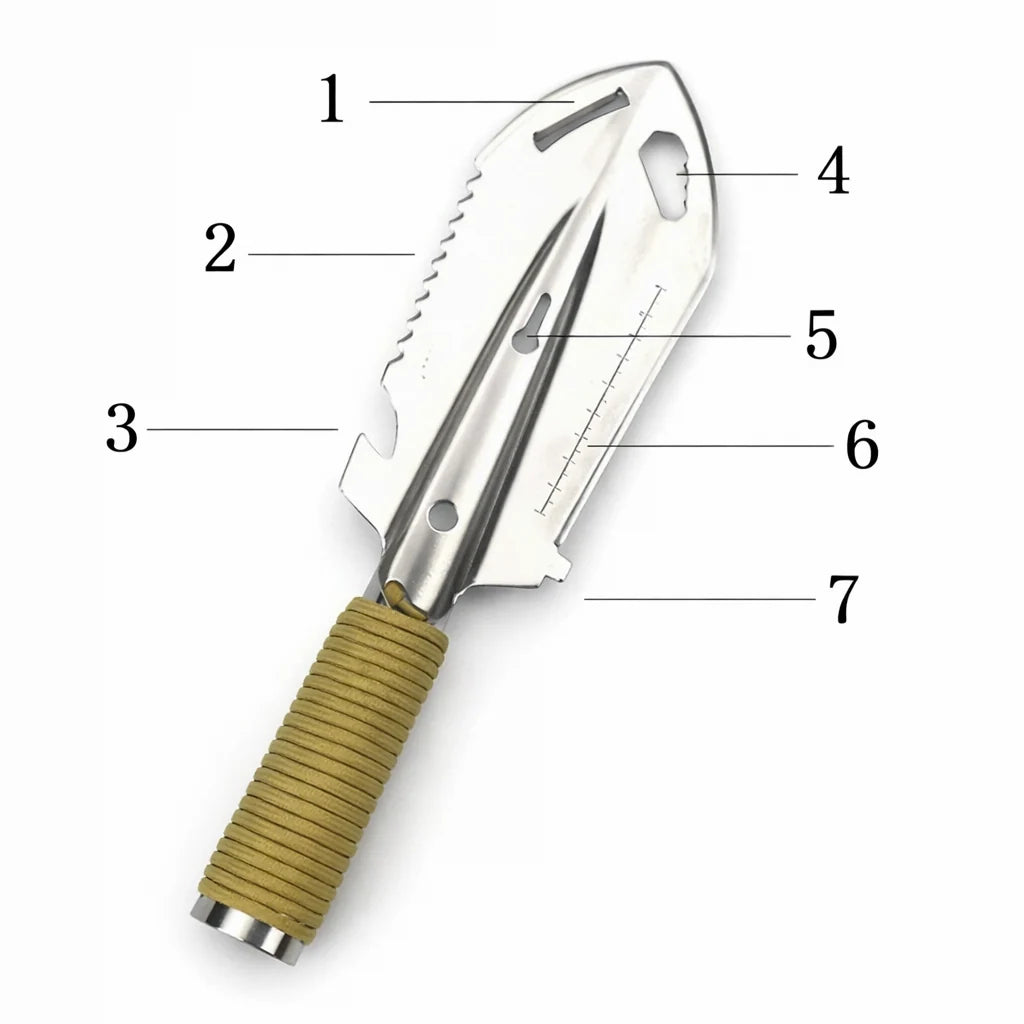 Garden Shovel Stainless Steel Rust-Resistant Lightweight
