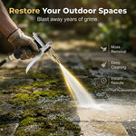 Garden Spray Gun High-Pressure Adjustable Nozzle Ergonomic Trigger Lock