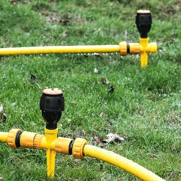 Garden Sprinkler 360° Rotation Adjustable Spray Ground Spike