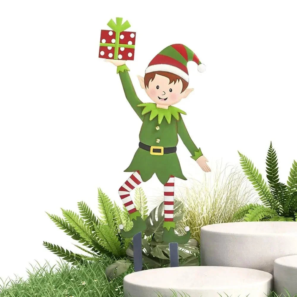Garden Stake Iron Weather-Resistant Elf