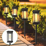 Garden Stake Lantern Solar-Powered LED Weather-Resistant