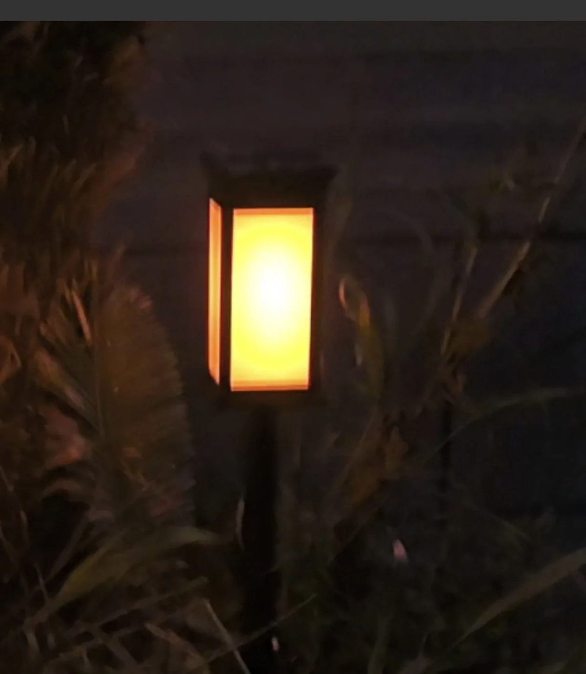 Garden Stake Lantern Solar-Powered LED Weather-Resistant