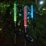 Garden Stake Light Solar-Powered RGB Bubbling Acrylic