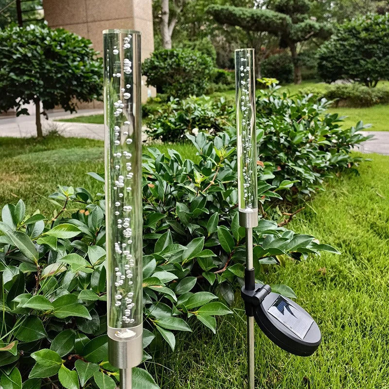 Garden Stake Light Solar-Powered RGB Bubbling Acrylic