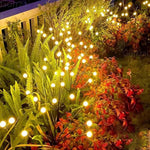Garden Stake Lights Solar Flexible Stems Set of 6
