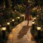 Garden Stake Lights Solar-Powered Automatic Dusk Activation