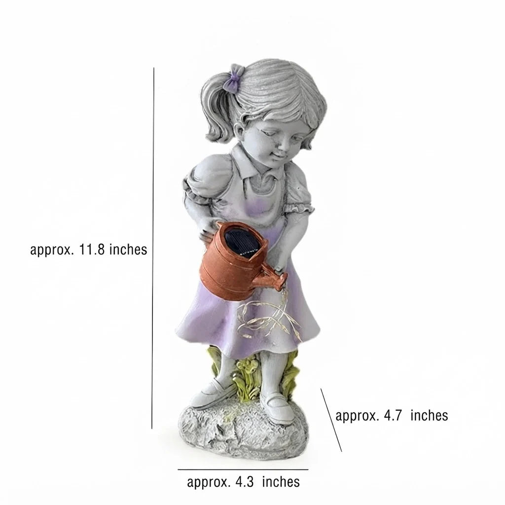 Garden Statue Solar LED Automatic Dusk Lighting