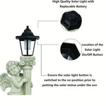 Garden Statue Solar-Powered Lantern Resin Angel
