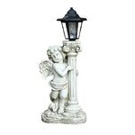 Garden Statue Solar-Powered Lantern Resin Angel