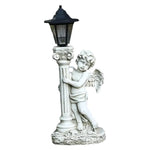 Garden Statue Solar-Powered Lantern Resin Angel