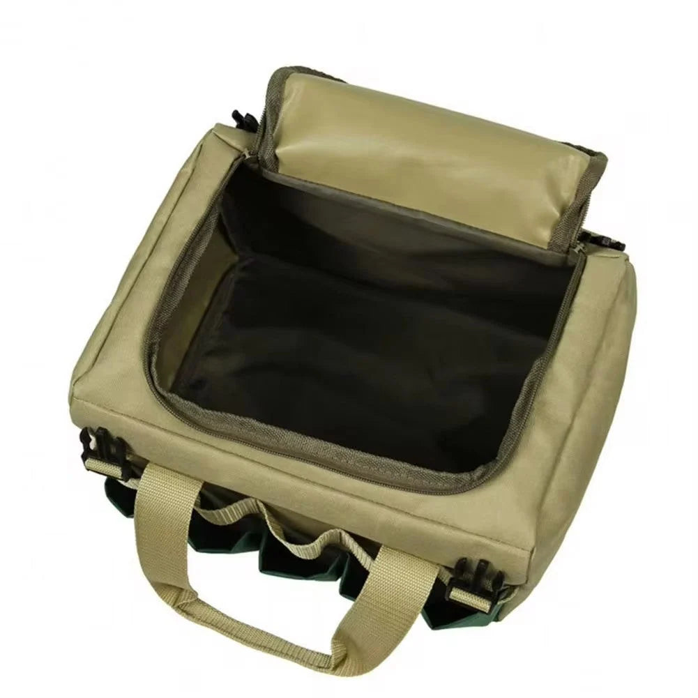 Garden Stool Foldable With Removable Tool Bag Multiple Pockets