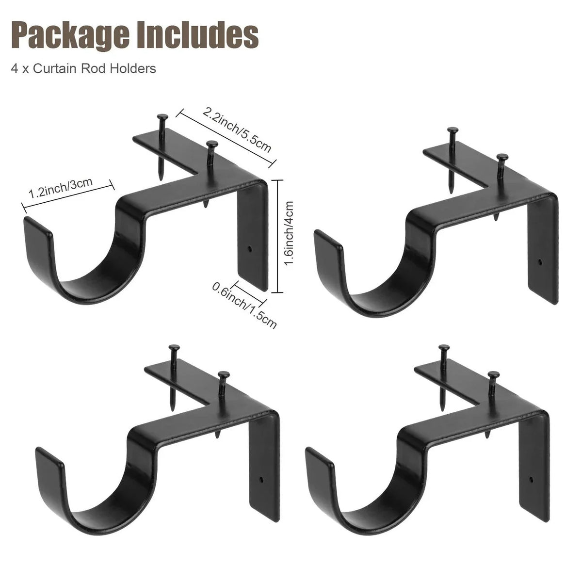 Garden Tool Holder Wall-Mounted Heavy-Duty Metal