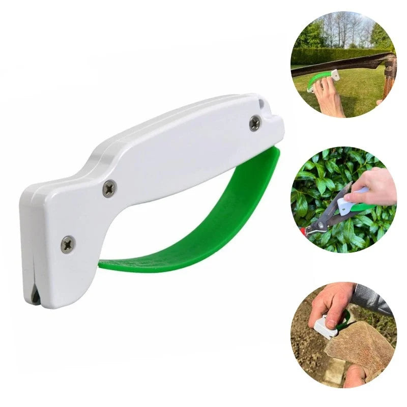 Garden Tool Sharpener Tungsten Carbide Full-Length Finger Guard