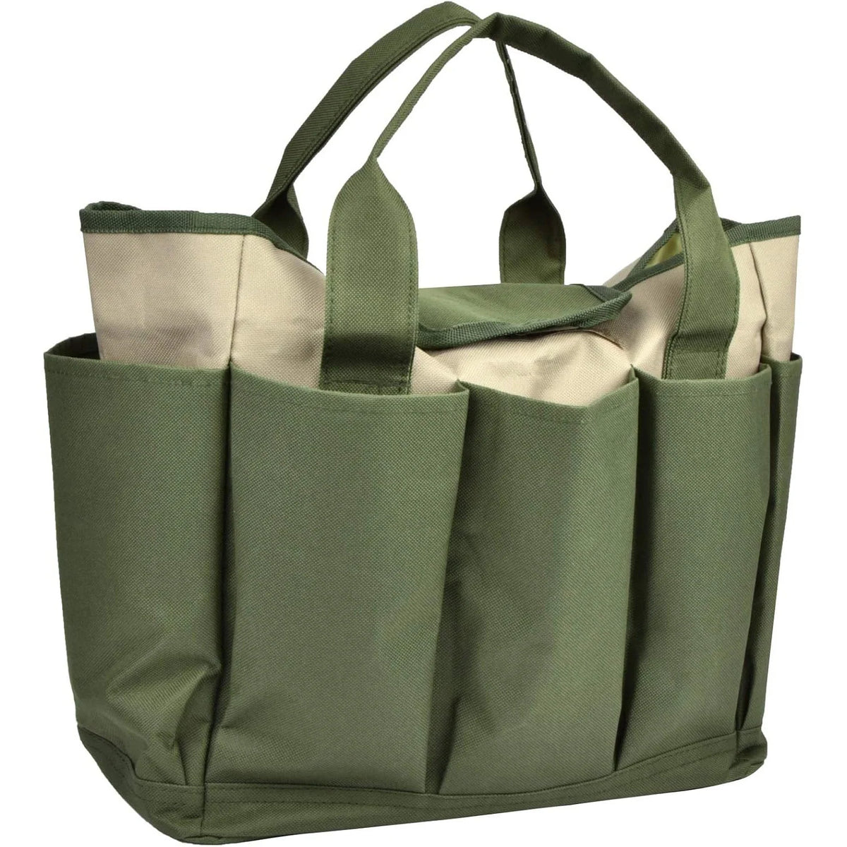Garden Tool Tote Bag Multiple Pockets Water-Resistant Lining