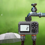 Garden Water Timer Dual-Outlet Programmable Weatherproof & Leak-Resistant Connectors