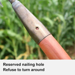Garden Weed Rake V-Shaped Stainless Steel Tines Rust-Resistant