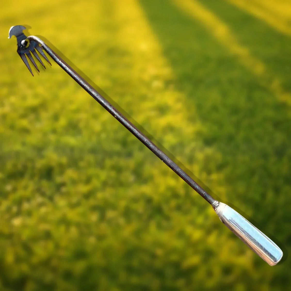 Garden Weeder Crescent Head Four-Tooth Long Ergonomic Handle