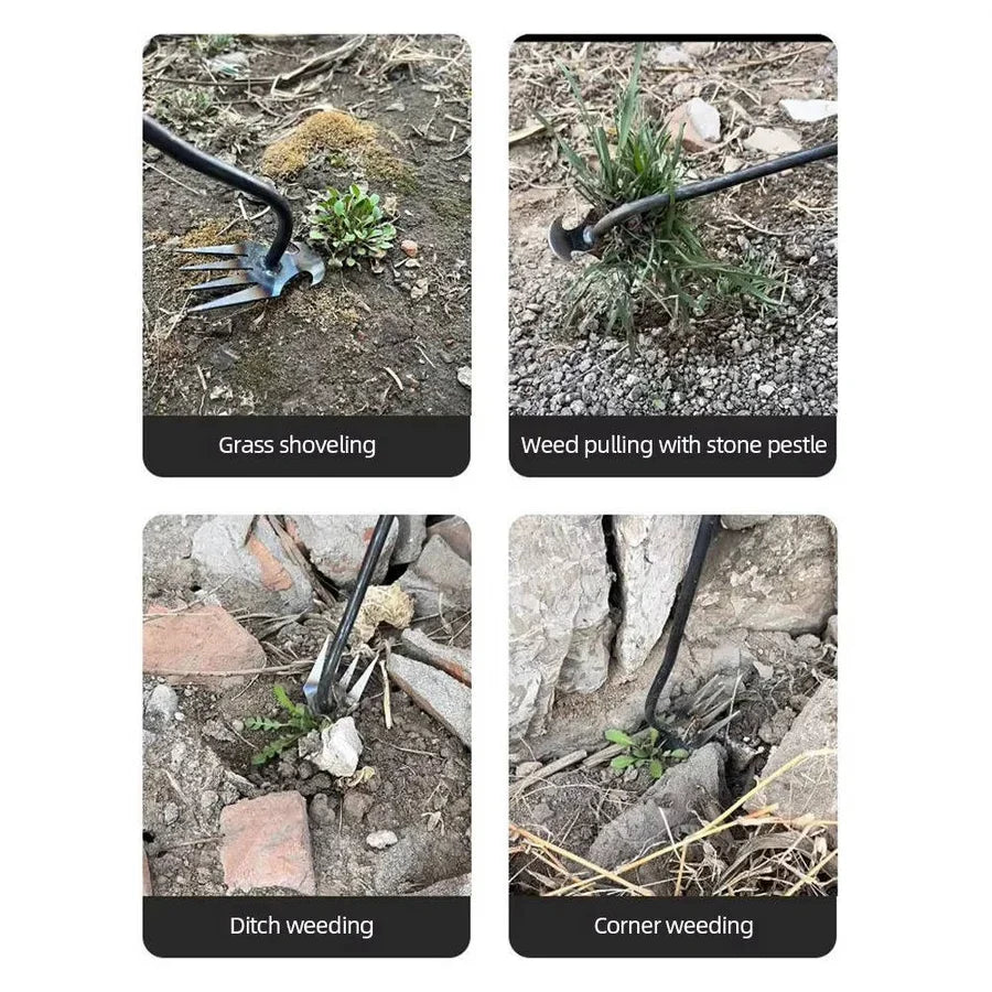 Garden Weeder Ergonomic Long Handle Manganese Steel