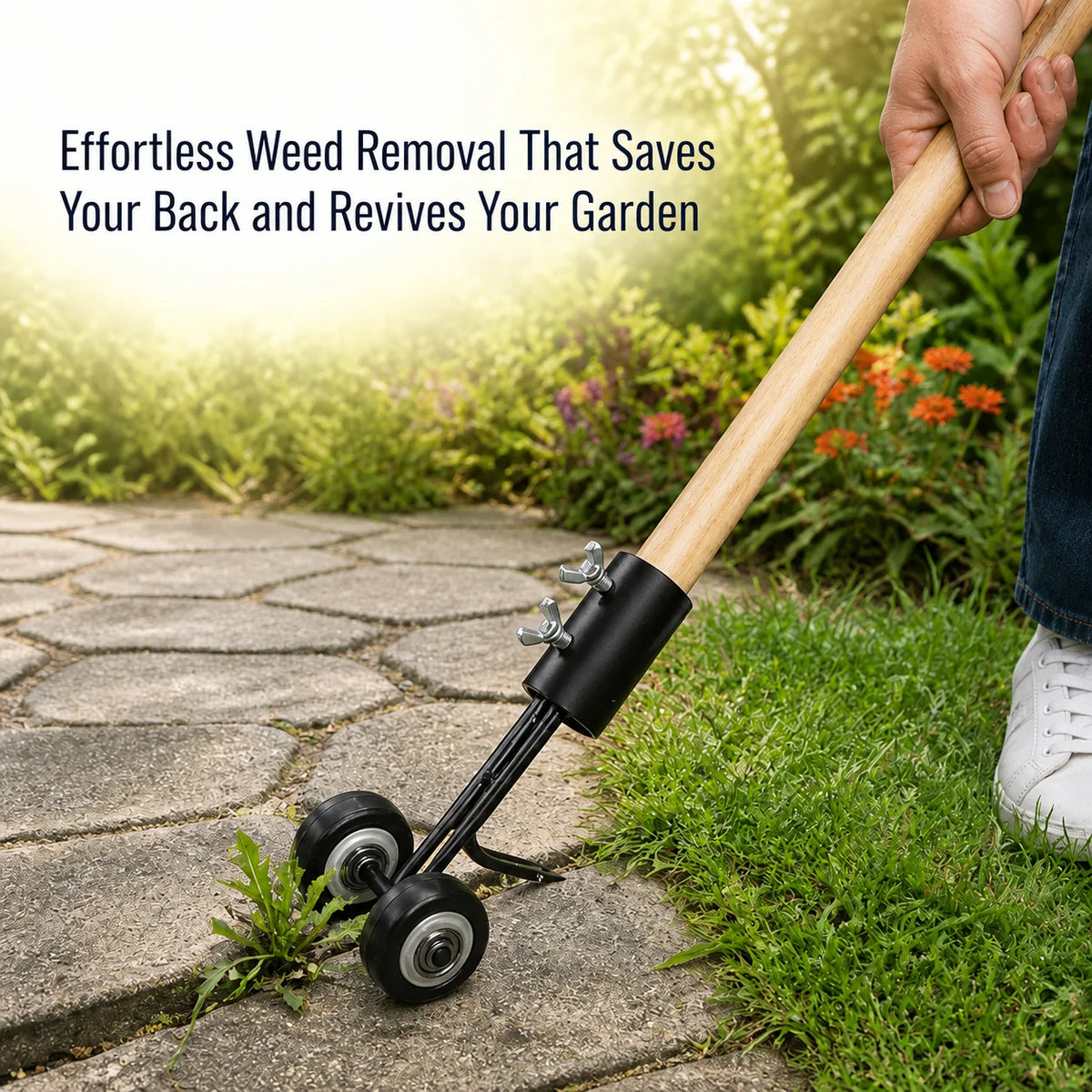 Garden Weeder Heavy-Duty Iron Narrow-Crack Design