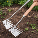 Garden Weeding Rake Manganese Steel Four Tines