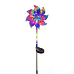 Garden Windmill Solar Powered Rainbow LED