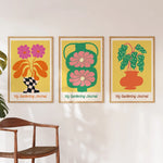 Gardening Art Print Archival Japanese Paper 300 DPI