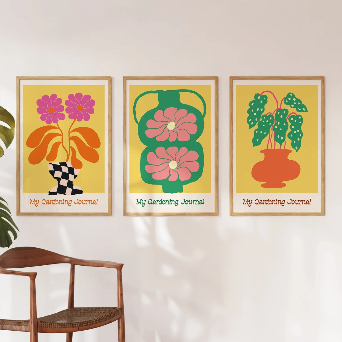 Gardening Art Print Archival Japanese Paper 300 DPI