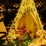 Garland Lights Artificial Foliage Solar & Battery Powered