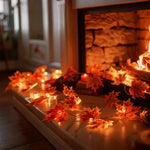 Garland Lights Artificial Foliage Solar & Battery Powered