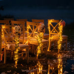 Garland Lights Artificial Foliage Solar & Battery Powered