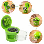 Garlic Slicer Manual Press Stainless Steel Easy-Clean