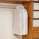 Garment Storage Bag Transparent Front Breathable Sides Dust Protection