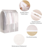 Garment Storage Bag Transparent Front Breathable Sides Dust Protection