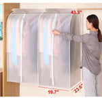 Garment Storage Bag Transparent Front Breathable Sides Dust Protection