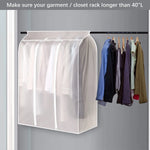 Garment Storage Bag Transparent Front Breathable Sides Dust Protection