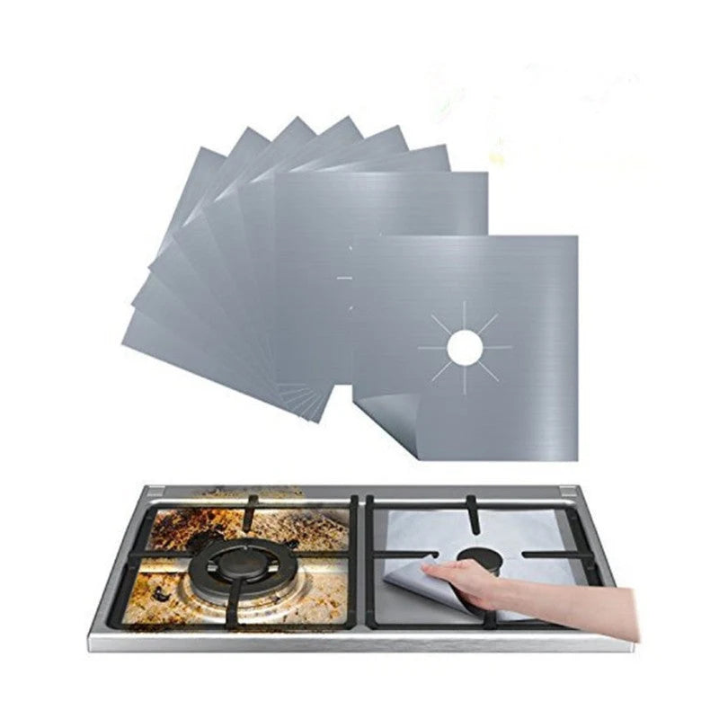 Gas Stove Burner Covers Glass Fiber Set of 4