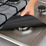 Gas Stove Burner Covers Glass Fiber Set of 4