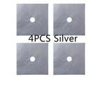 Gas Stove Burner Covers Glass Fiber Set of 4