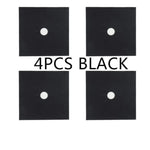 Gas Stove Burner Covers Glass Fiber Set of 4
