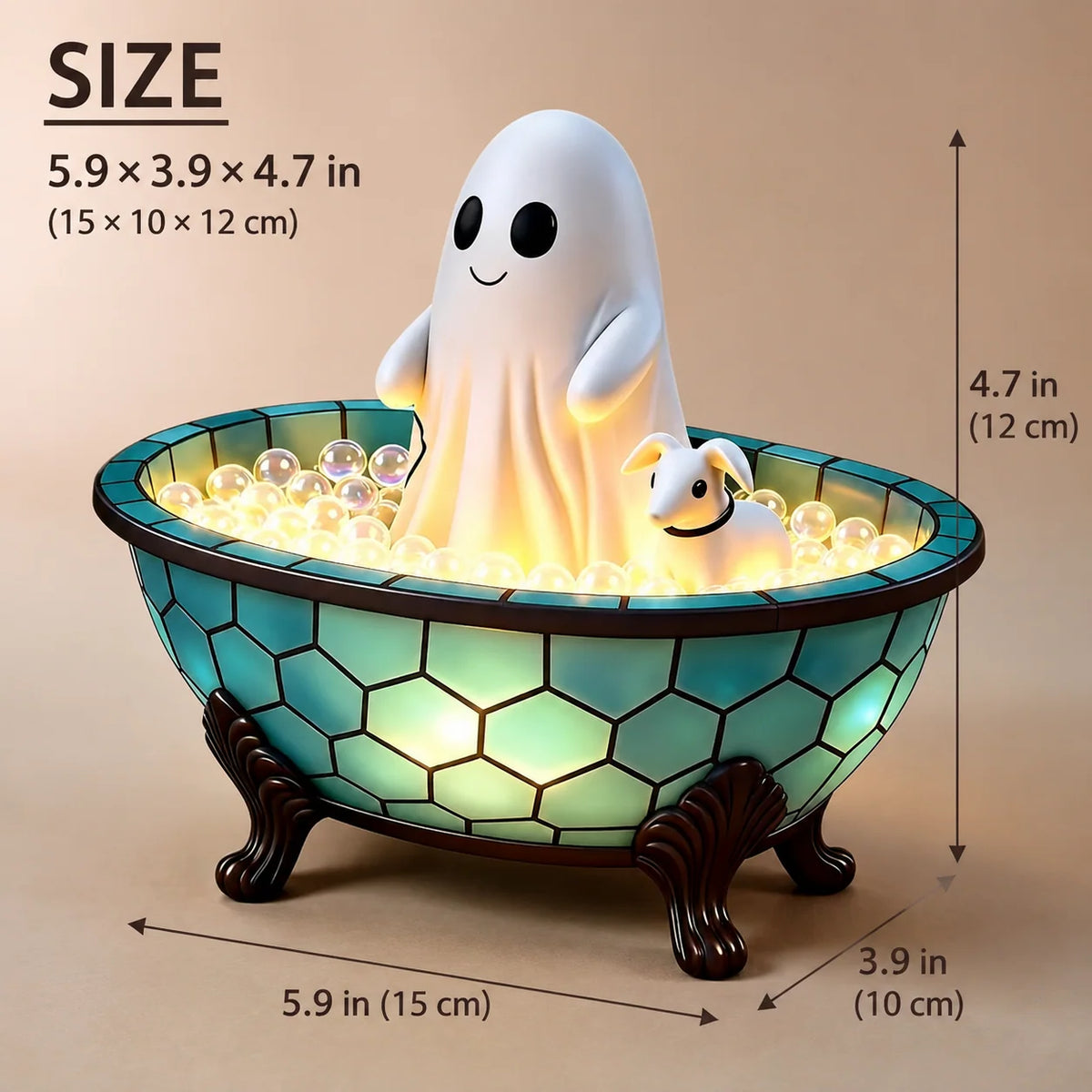 Ghost Night Light USB Powered Warm White LED