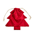 Gift Bag Christmas Tree Shape Durable Fabric & Drawstring