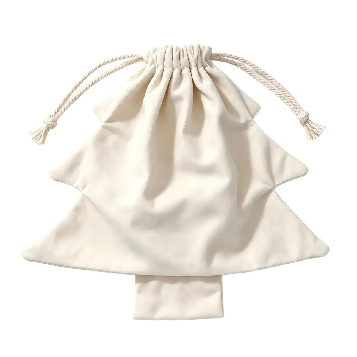 Gift Bag Christmas Tree Shape Durable Fabric & Drawstring