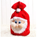 Gift Bag Santa Claus Reusable Drawstring Closure