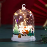 Glass Dome Handcrafted Winter Scene Energy-Efficient LED