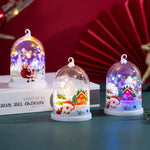 Glass Dome Handcrafted Winter Scene Energy-Efficient LED