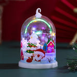 Glass Dome Handcrafted Winter Scene Energy-Efficient LED